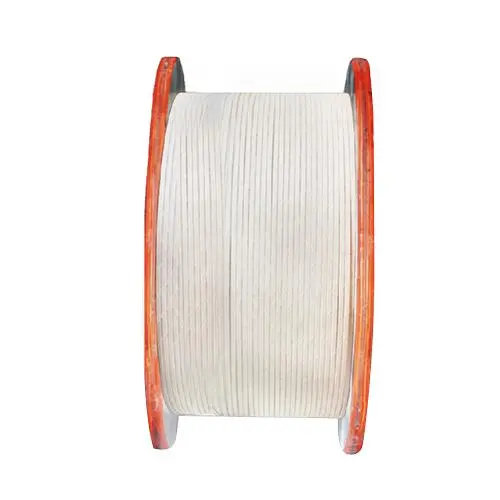 Paper wrapped aluminum flat wire
