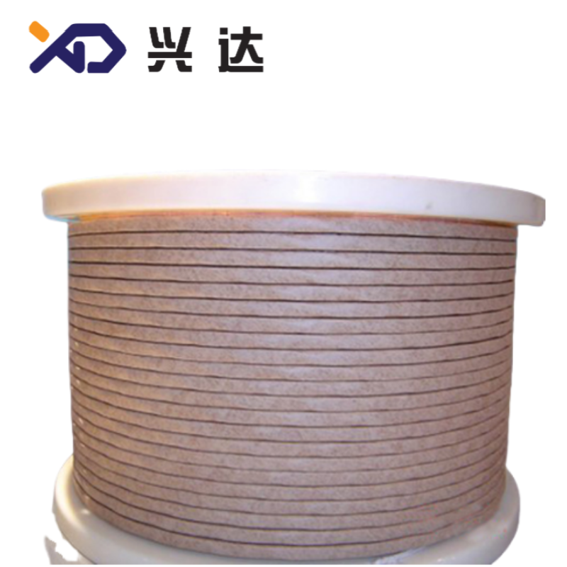 Paper wrapped aluminum flat wire